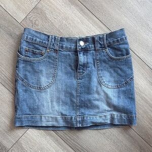 Moto Stylish Blue Mini Skirt SM243